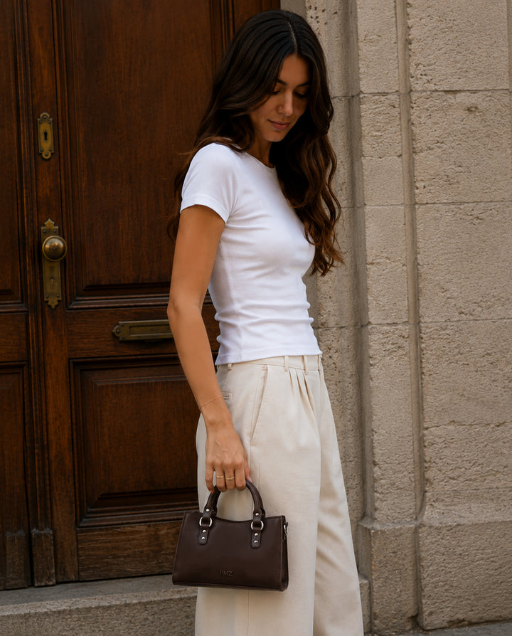 TOTE MINI MARRON