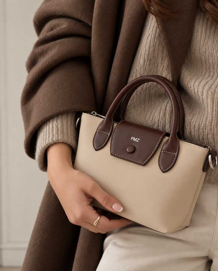 TOTE COMBI BEIGE