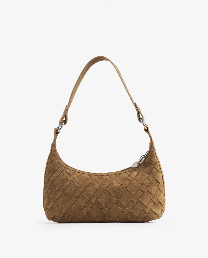 CAMEL BRAIDED BAGUETTE