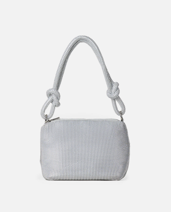 BOLSO MALLA PLATA