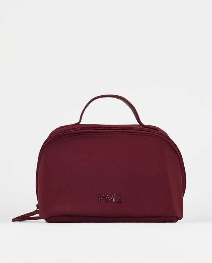 TROUSSE DE TOILETTE EN NYLON BORDEAUX