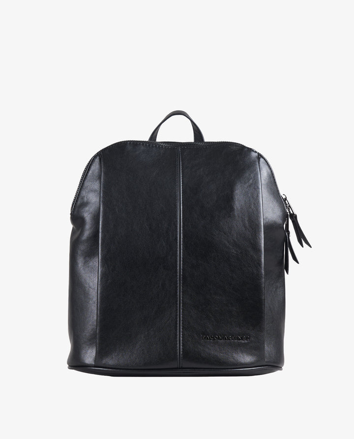 RUCKSACK LEDEROPTIK SCHWARZ