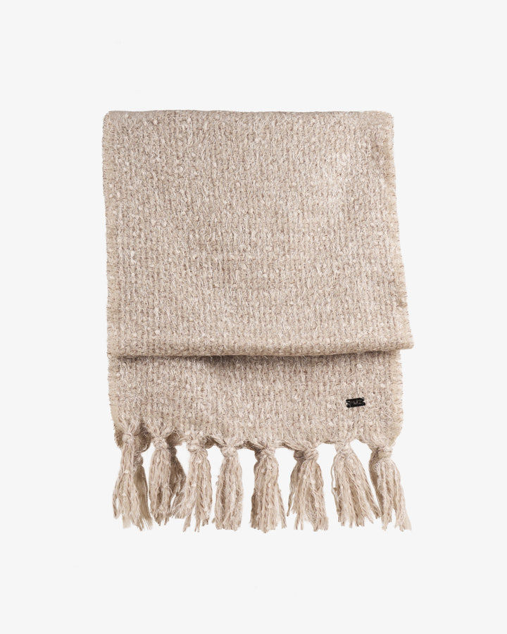 BEIGE YARN SCARF
