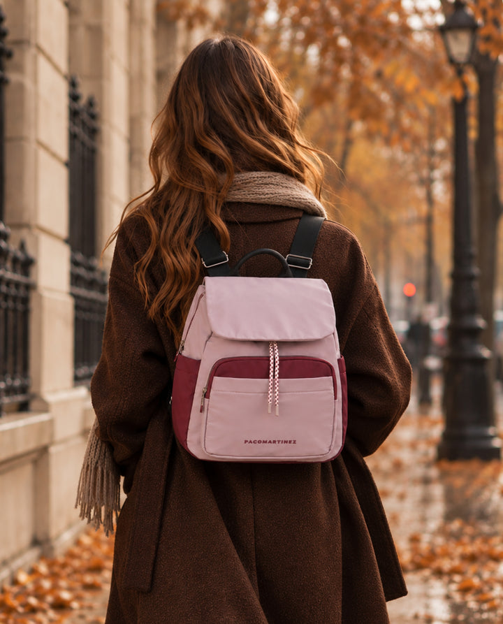 PINK TRICOLOUR BACKPACK