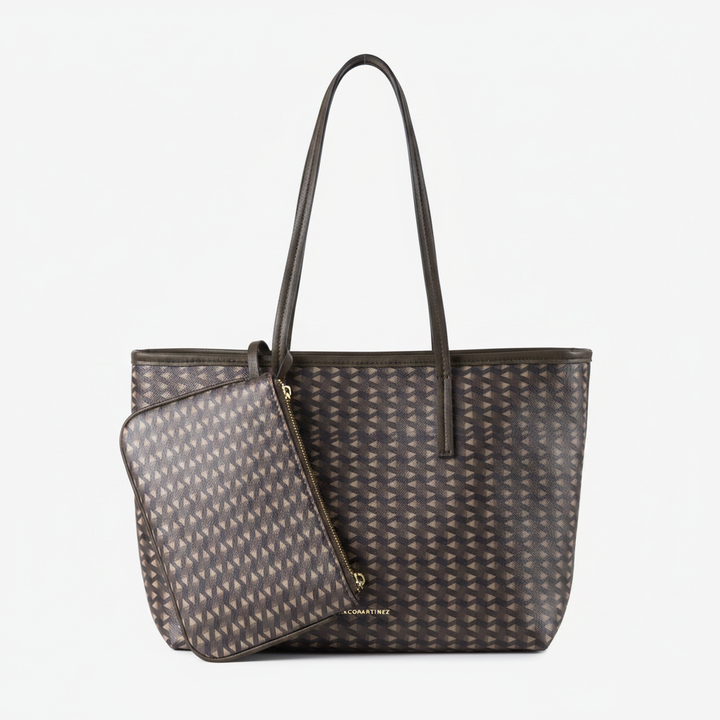 SHOPPER LOGOMANIA MARRONE