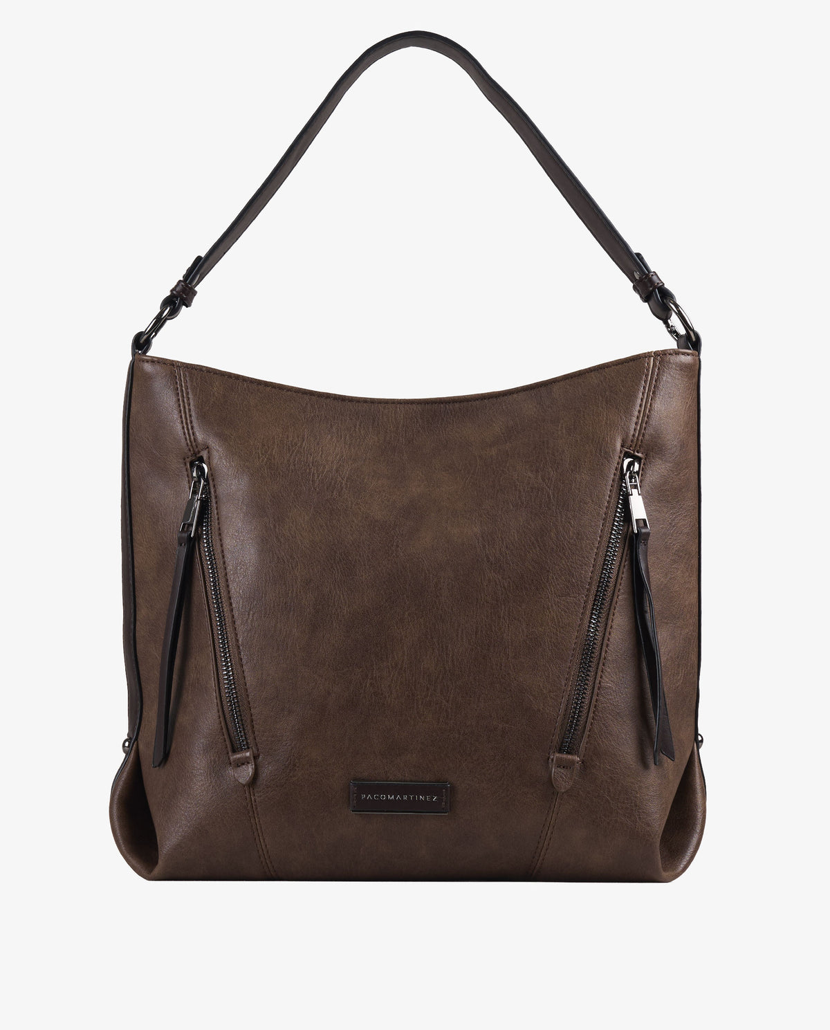 HOBO CREMALLERAS MARRÓN