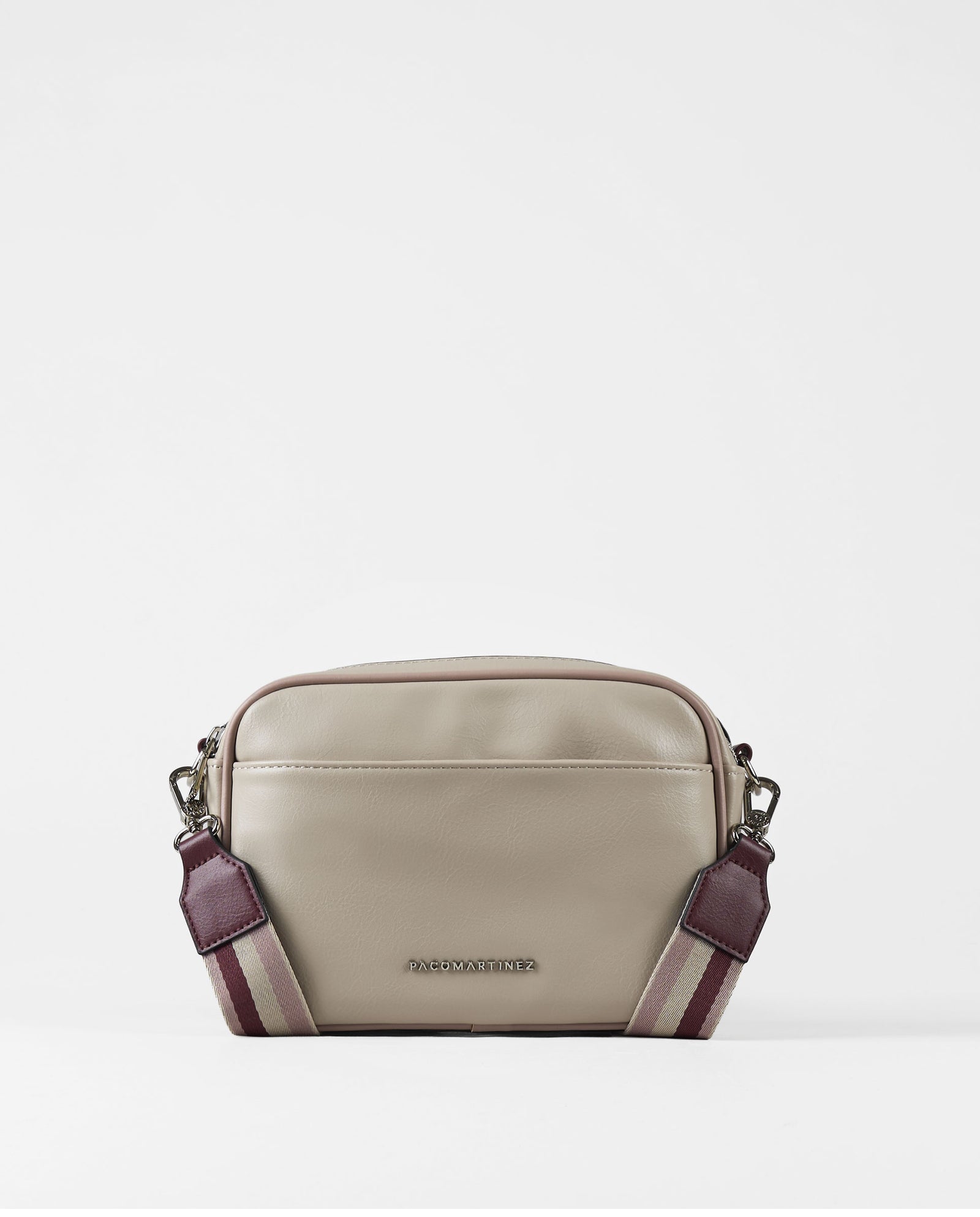 BANDOLERA EFECTO PIEL BEIGE