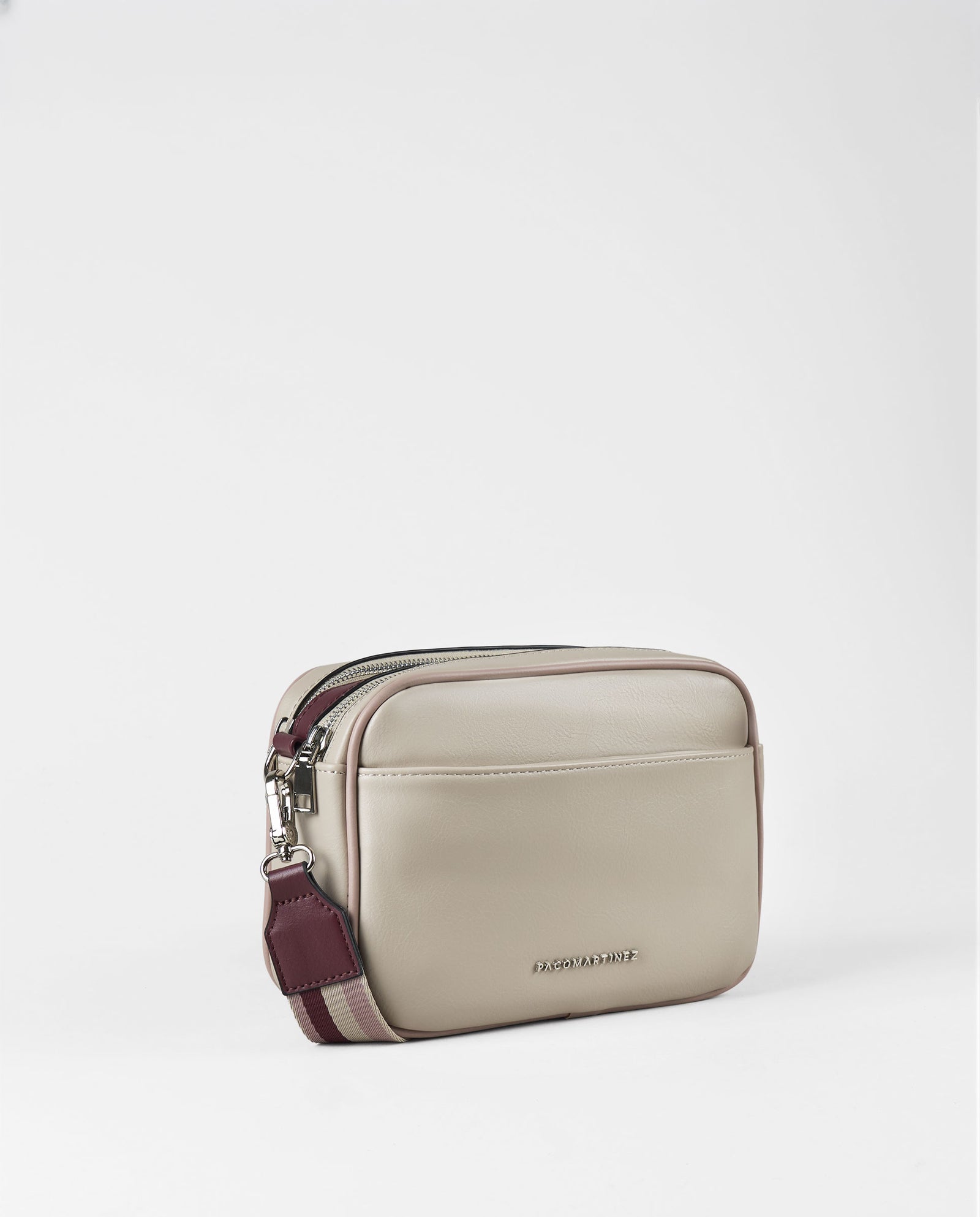 BANDOLERA EFECTO PIEL BEIGE