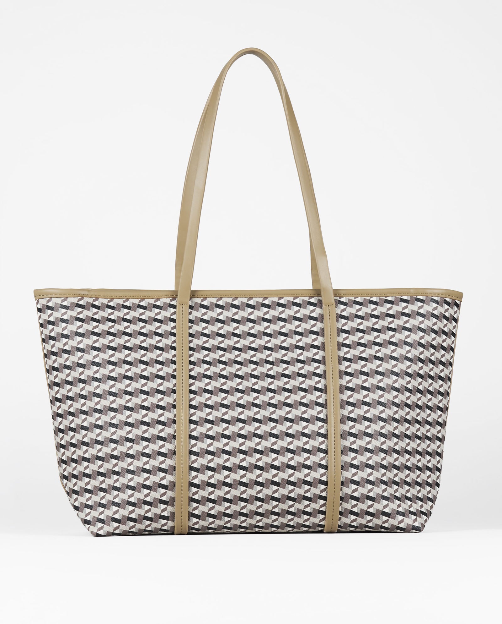 SHOPPER GEOMETRICO NEGRO