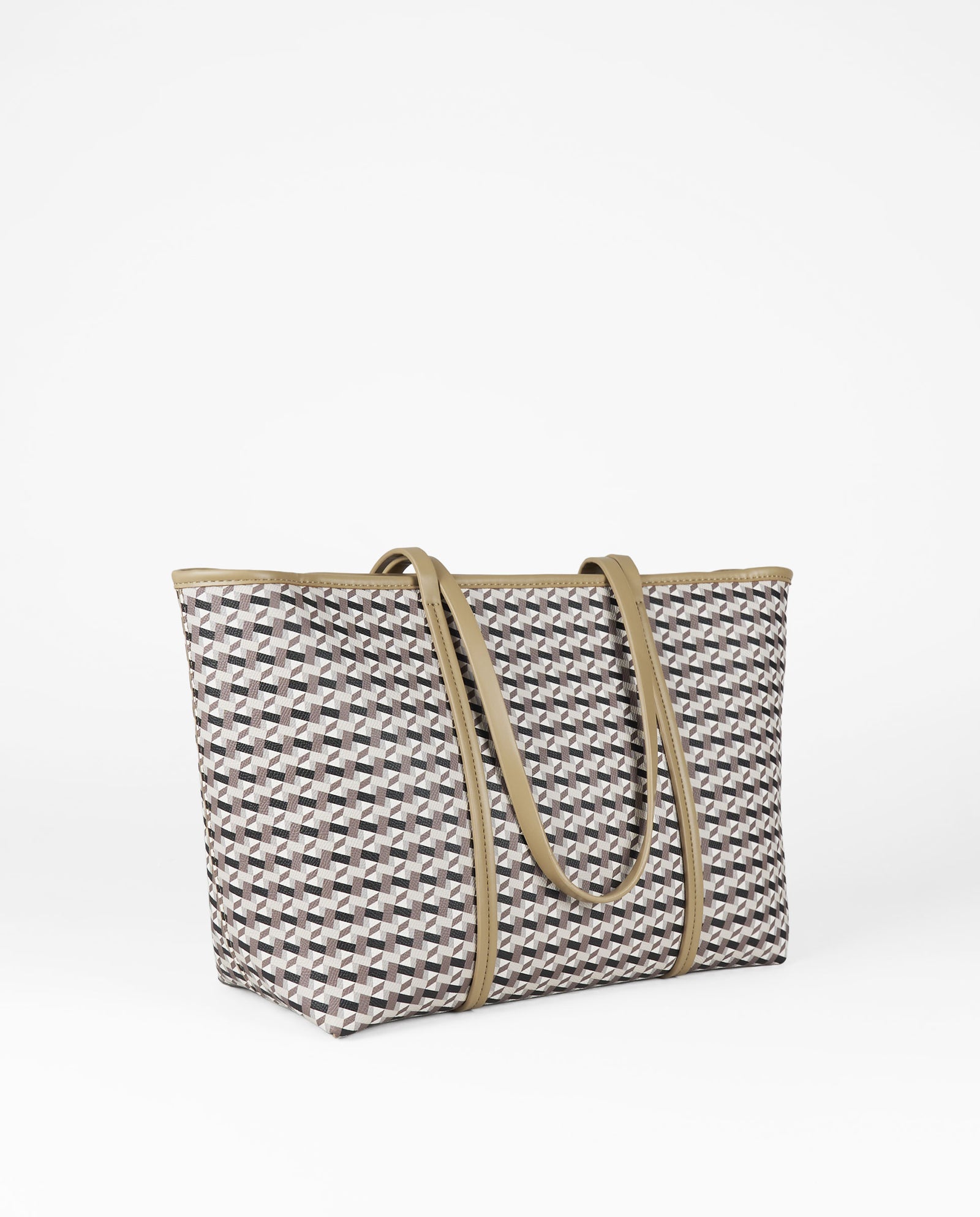 SHOPPER GEOMETRICO NEGRO