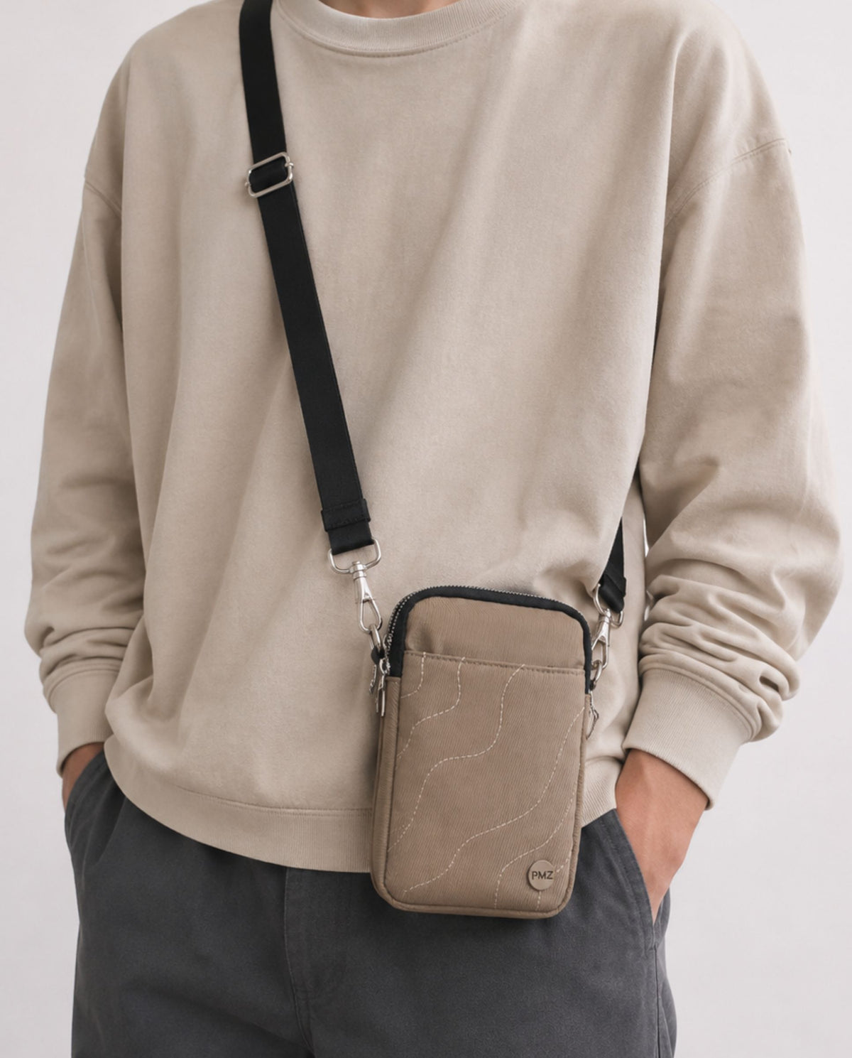 PORTAMOVIL NYLON BEIGE