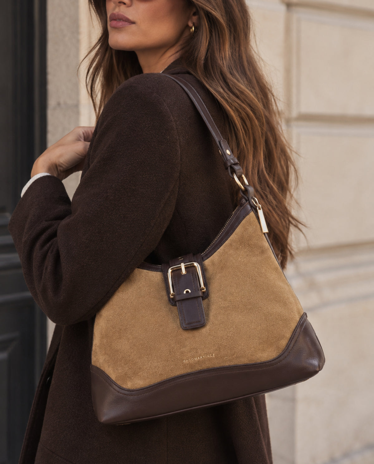 ANTELINA BUCKLE HOBO BAG