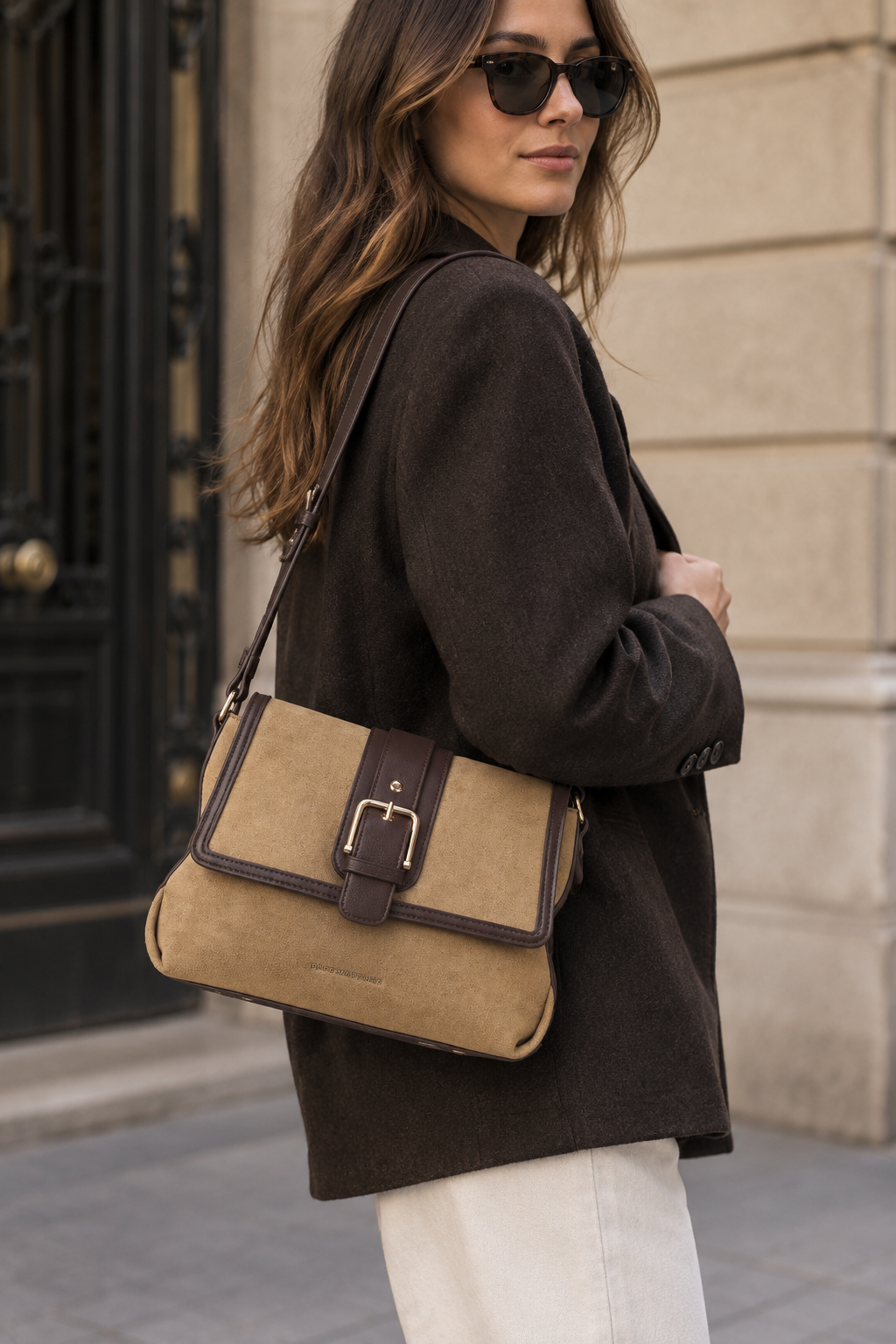 ANTELINA BUCKLE FLAP BAG