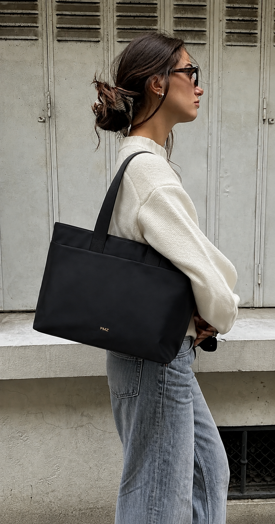SHOPPER NYLON PRETO