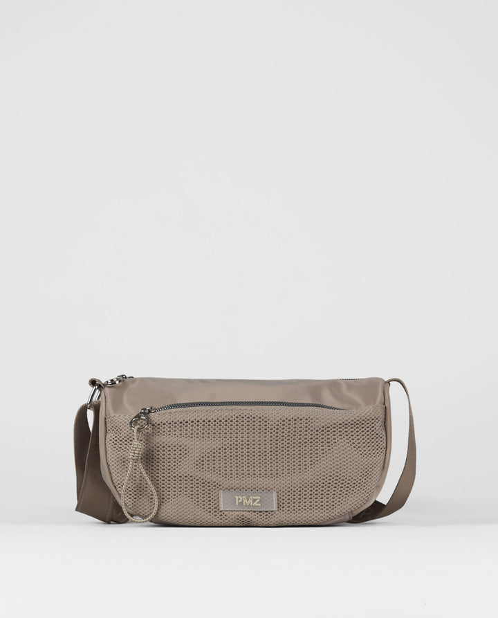 BANDOLERA MESH BEGE