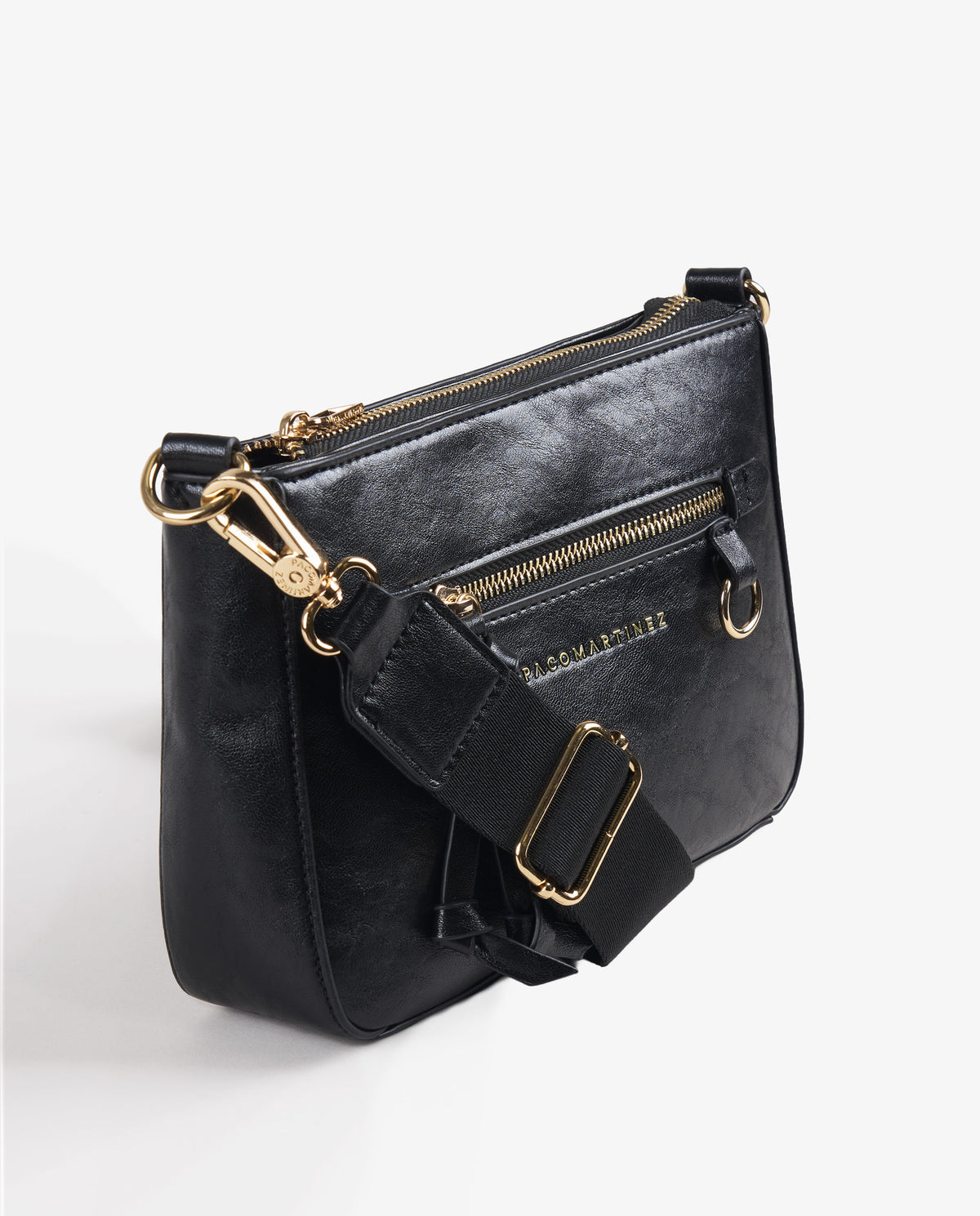 BANDOLERA BRILLO NEGRA