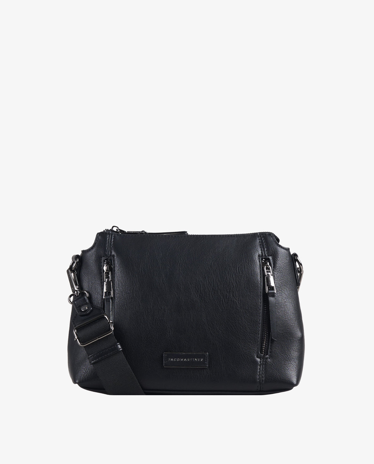 BANDOLERA CREMALLERAS NEGRO