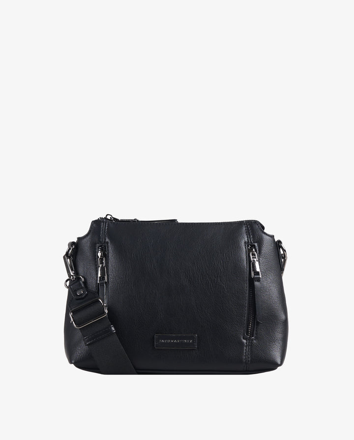 BANDOLERA CREMALLERAS NEGRO