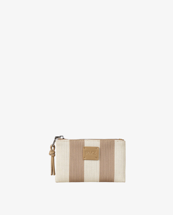 PORTE-MONNAIE RAYURES CAMEL
