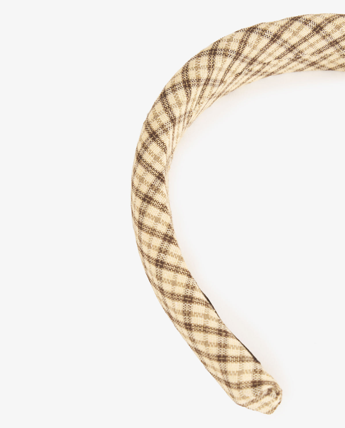 DIADEMA CUADROS BEIGE