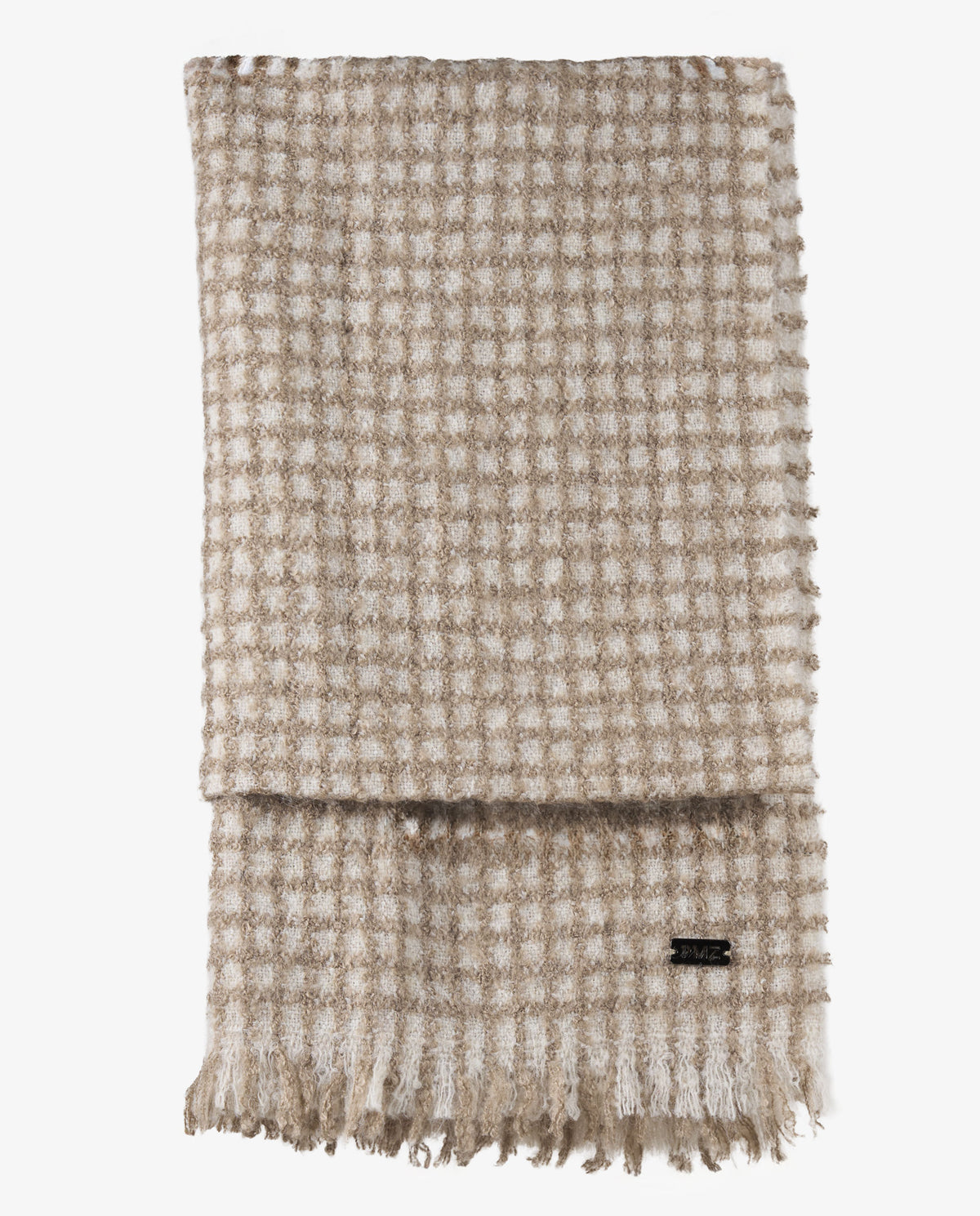 BUFANDA CUADROS BEIGE