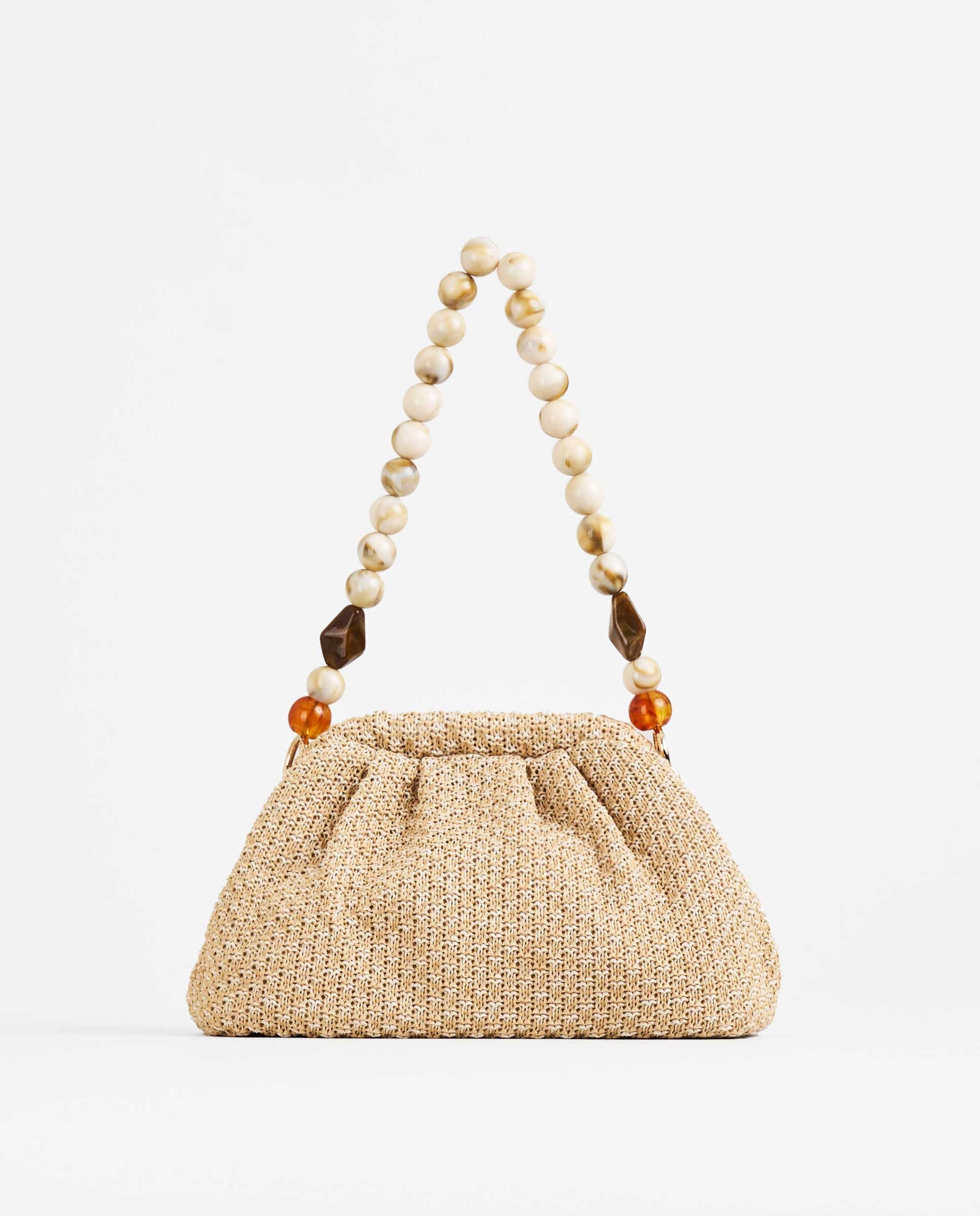 BORSA A MANO RAFIA SFERE