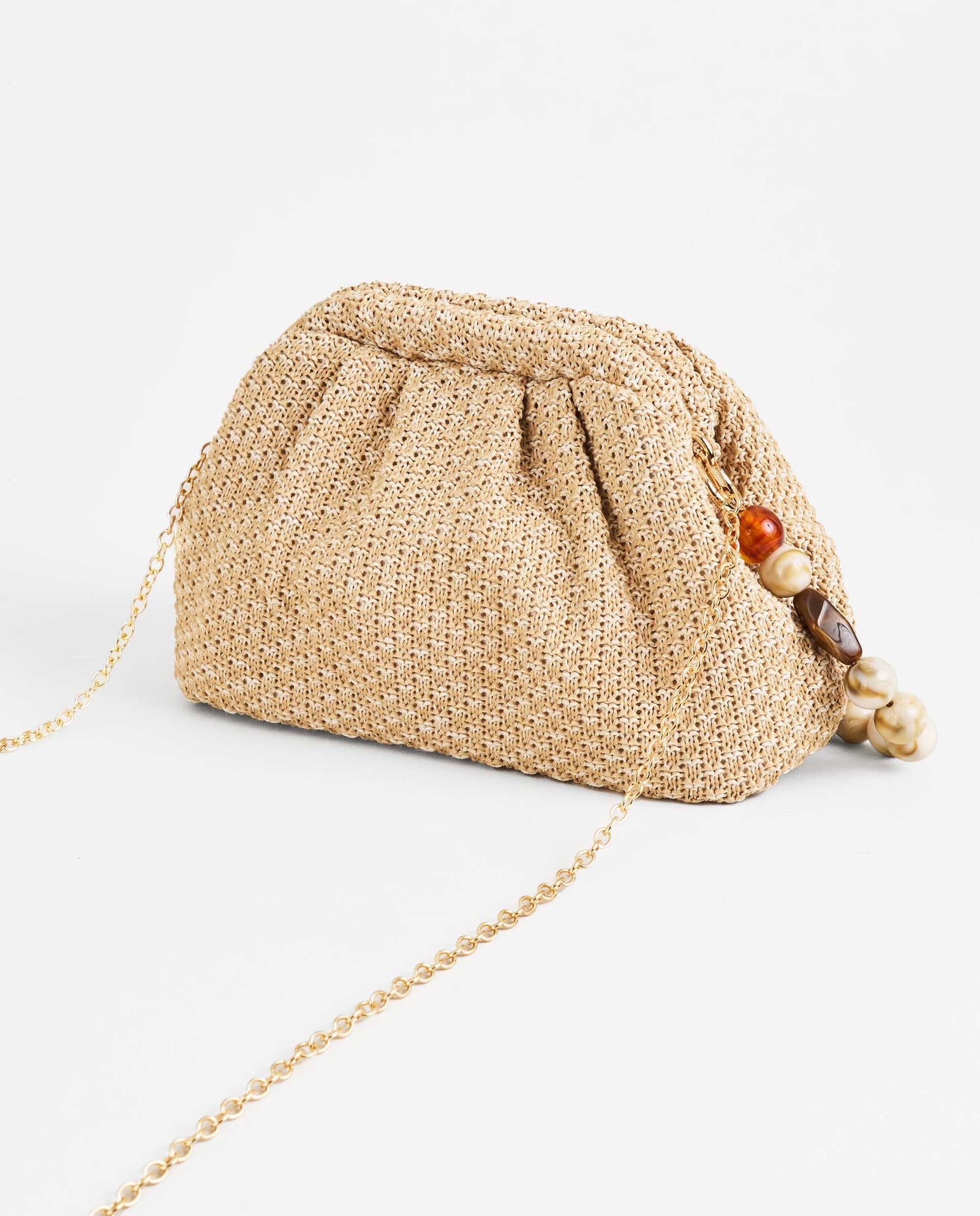 BORSA A MANO RAFIA SFERE
