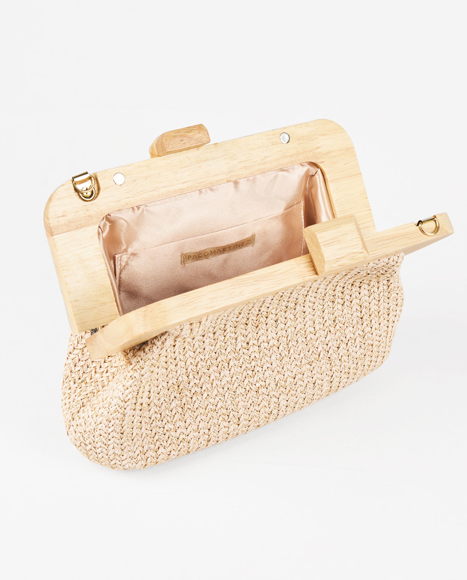 SAC À MAIN EN RAPHIA AVEC BOULES