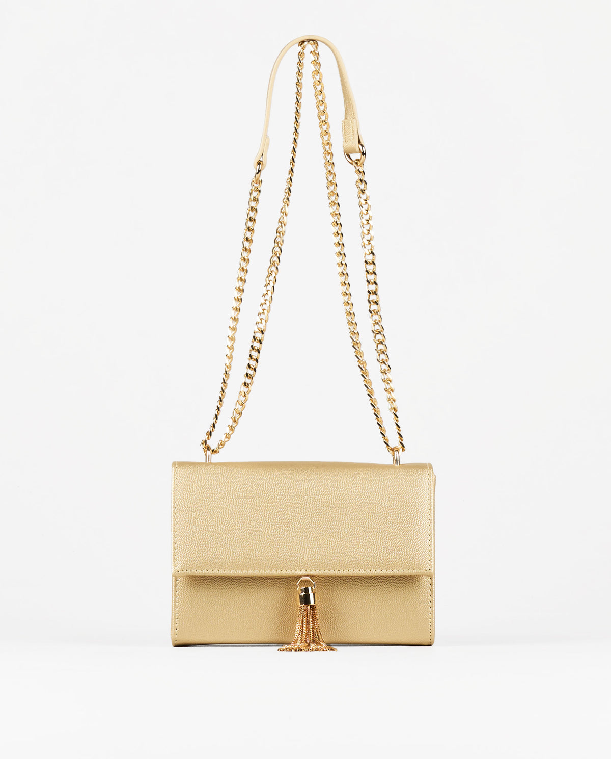 BOLSO BANDOLERA DORADO ABALORIO