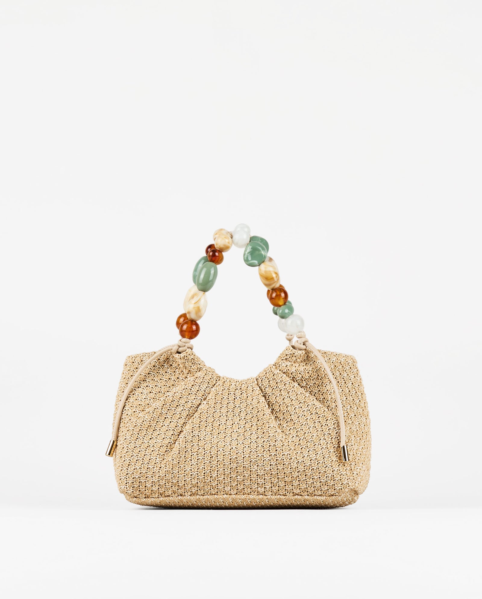 BORSA RAFIA MANICO TARTARUGA