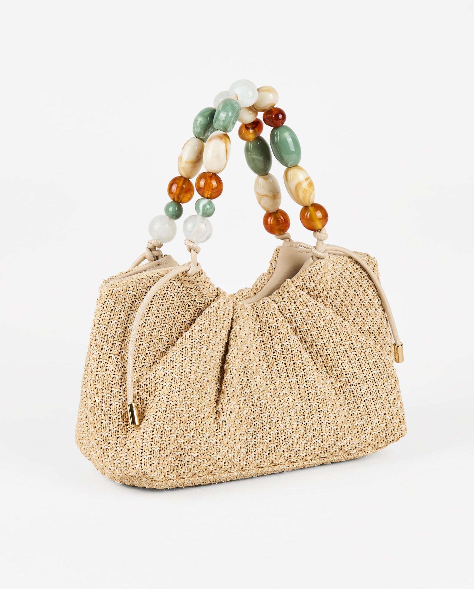 BORSA RAFIA MANICO TARTARUGA