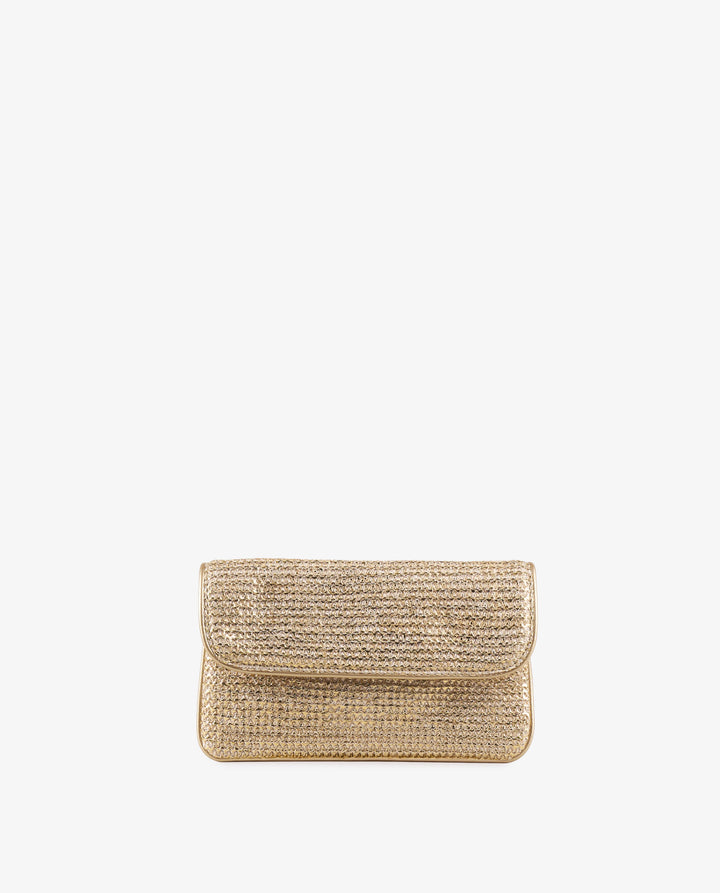 BORSA A TRACOLLA RAFIA ORO