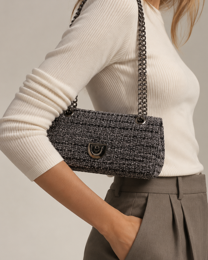 FLAP TWEED BRILLO