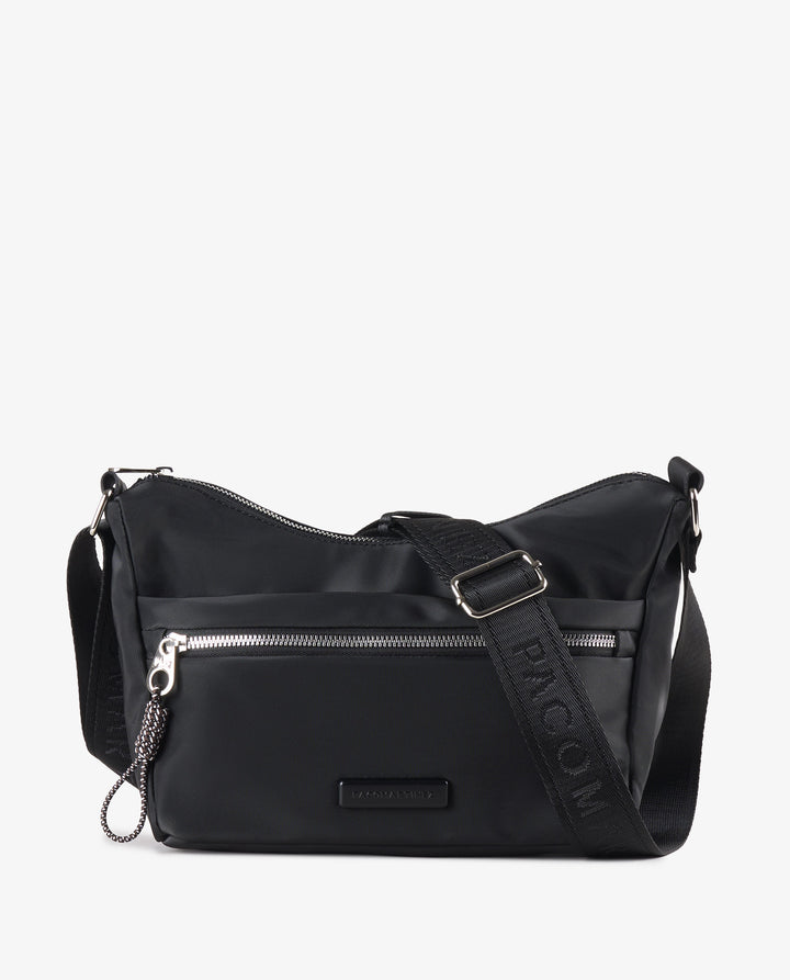 SAC BANDOULIÈRE CAOUTCHOUTÉ NOIR