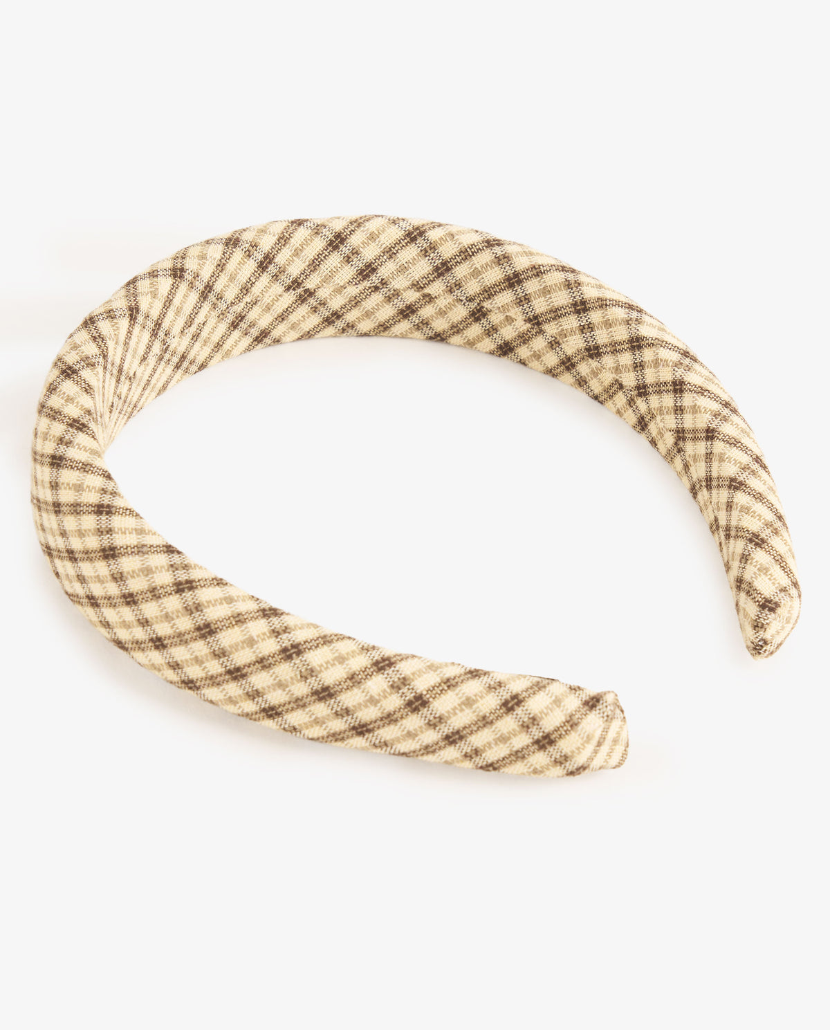 DIADEMA CUADROS BEIGE