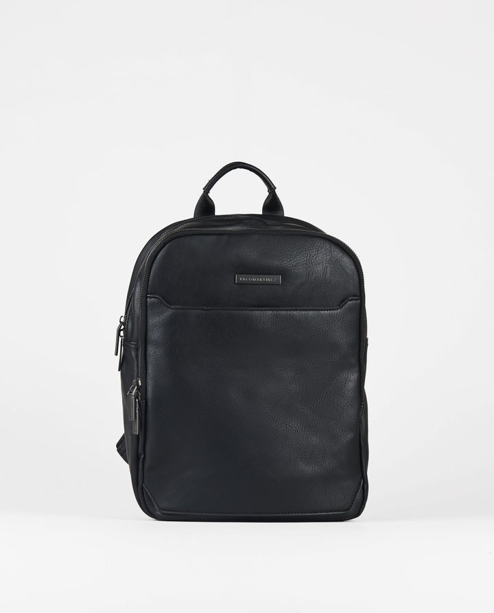 SAC À DOS NOIR EFFET CUIR