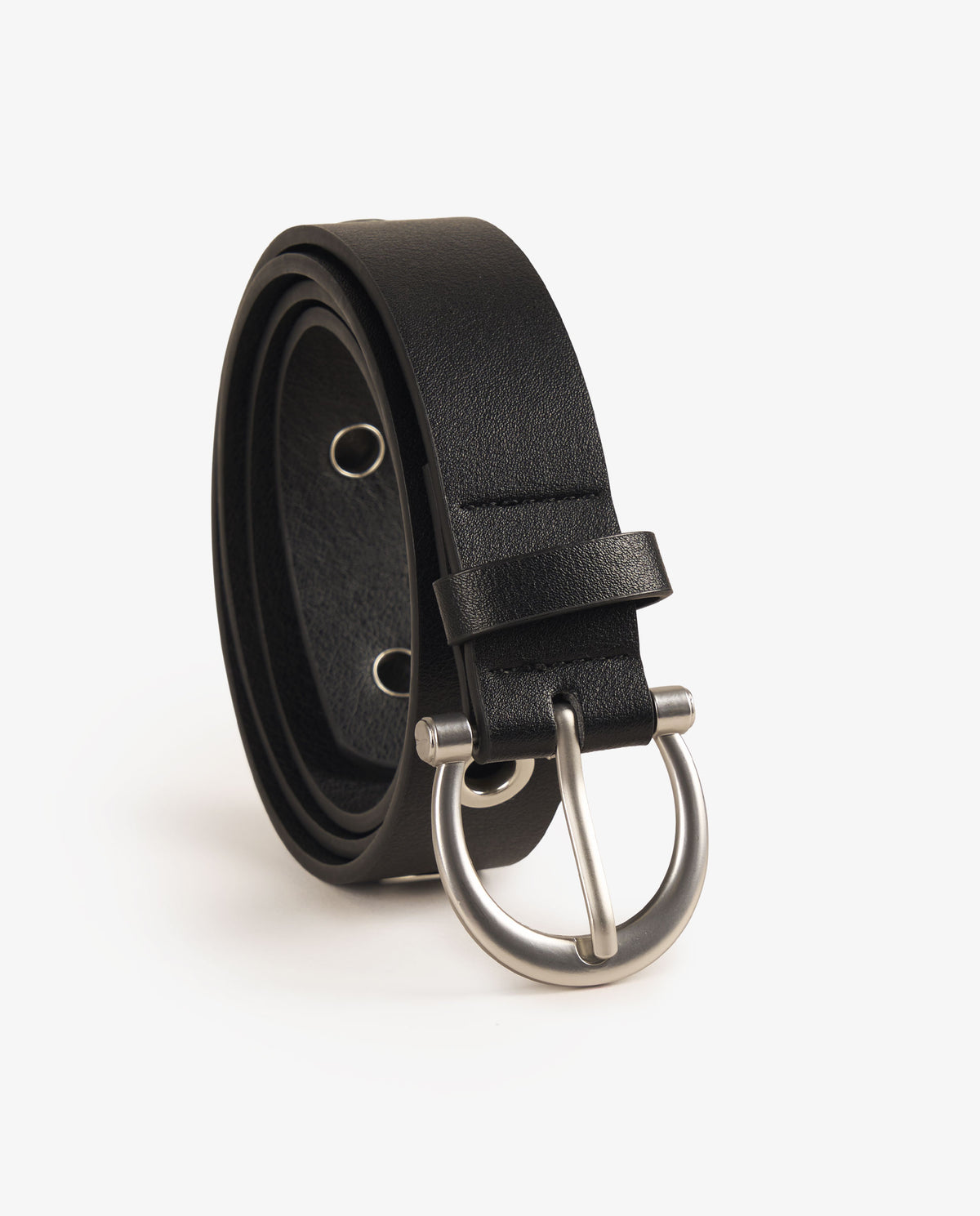 CINTURA NERA METALLO