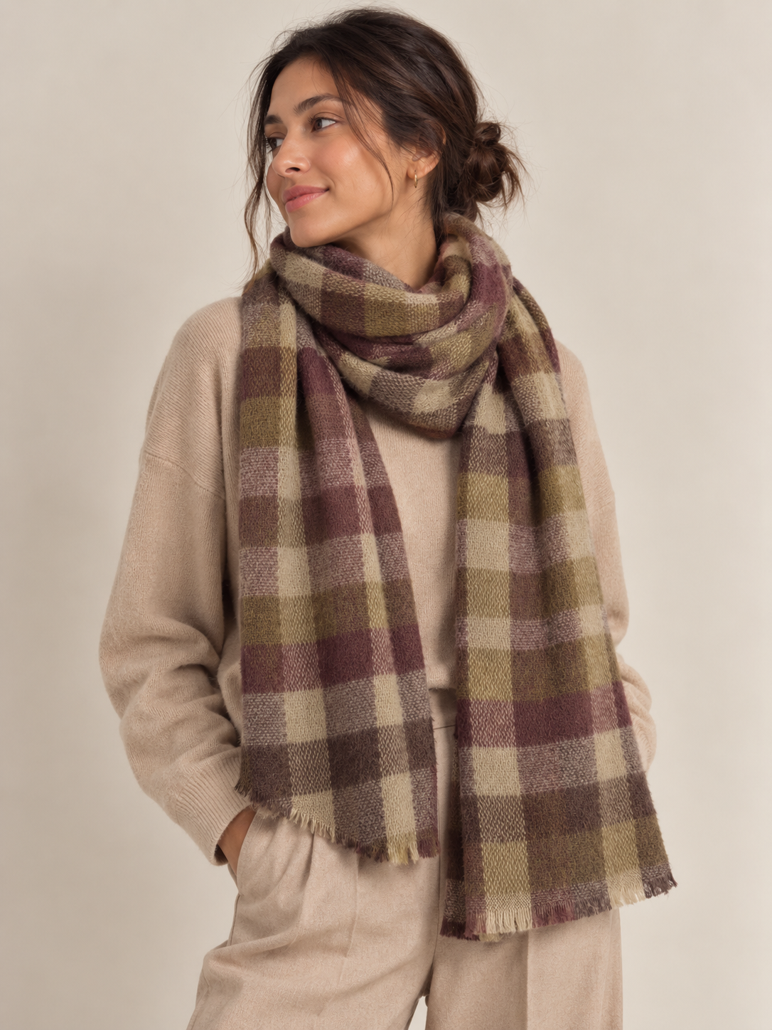 MAXI CHECK SCARF