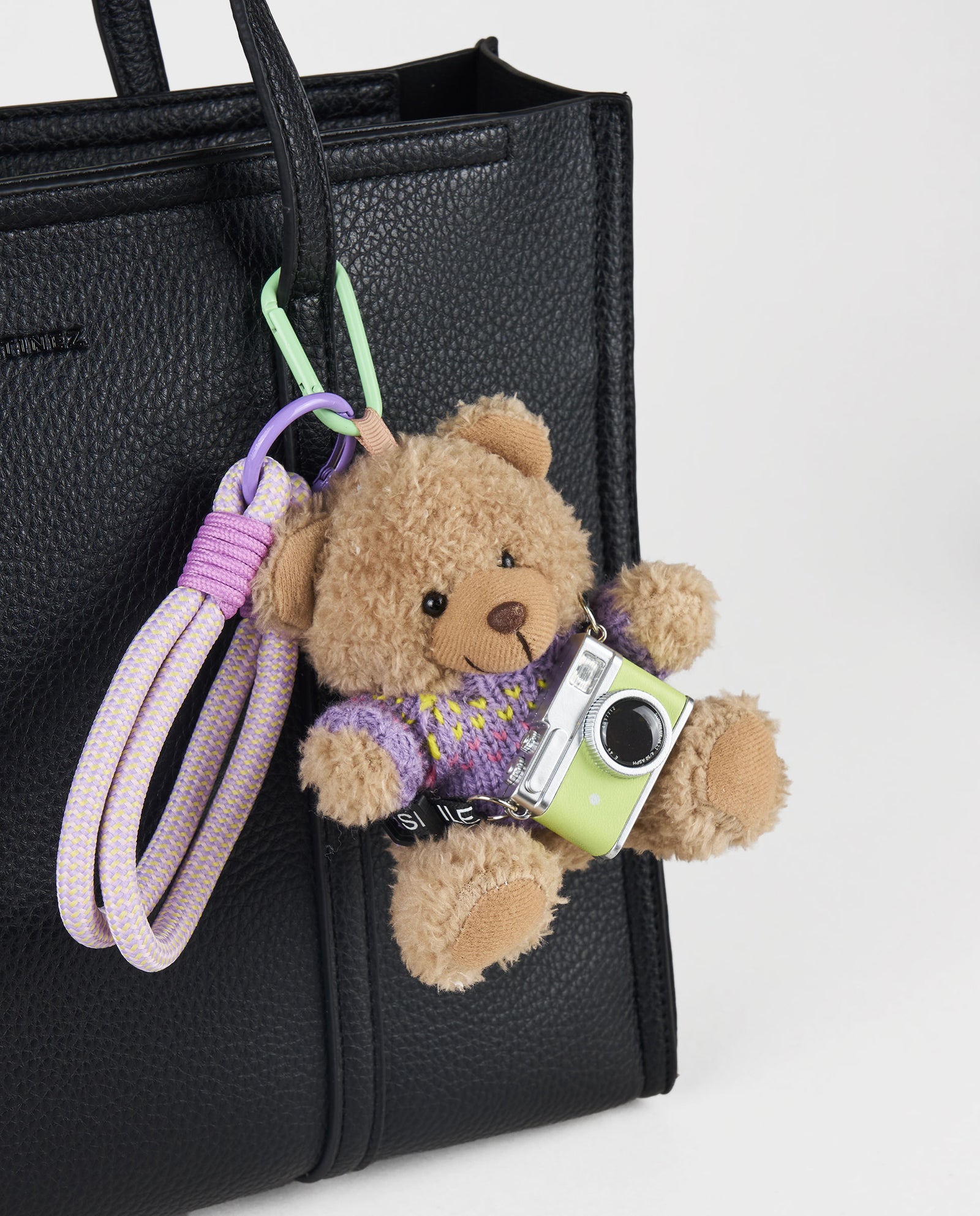 LLAVERO PELUCHE OSO CON CÁMARA