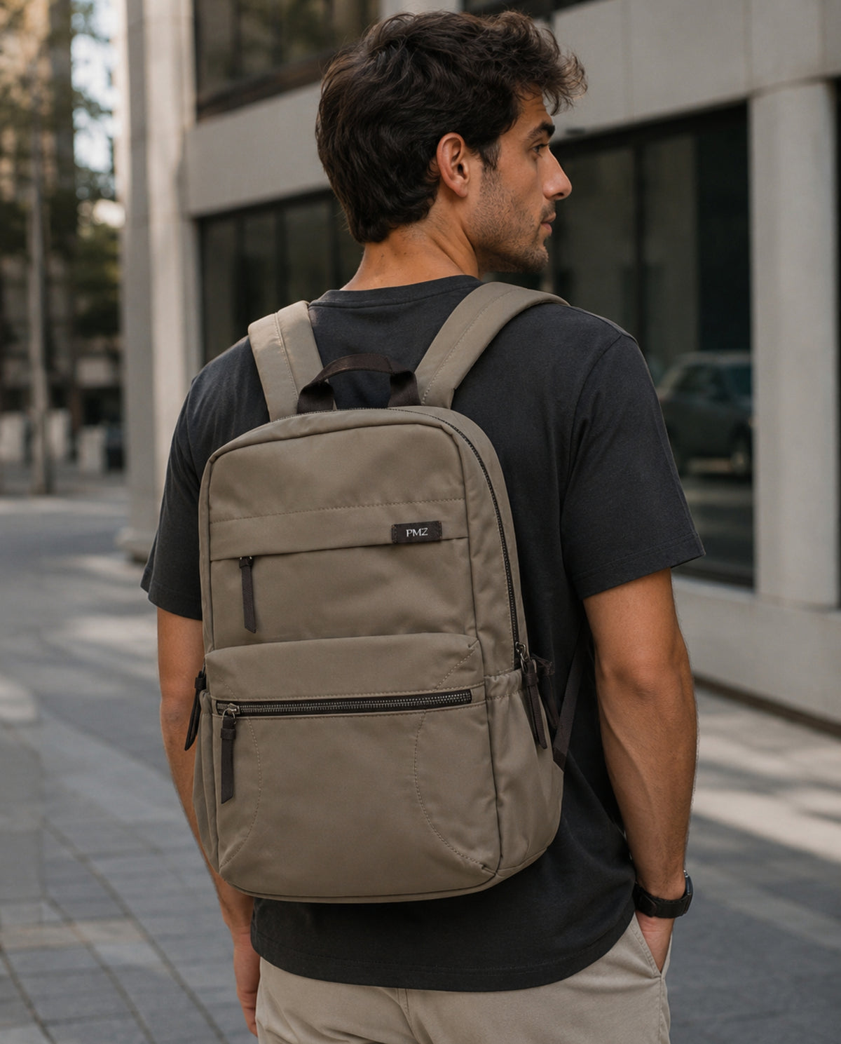 RUCKSACK NYLON BEIGE