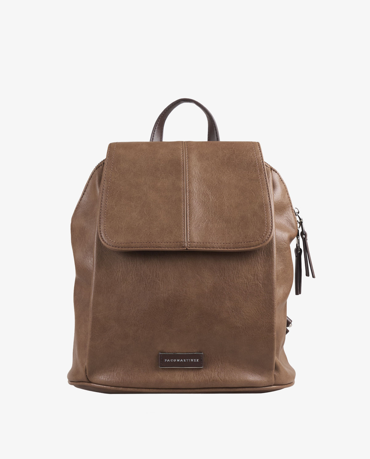 MOCHILA SOLAPA CAMEL