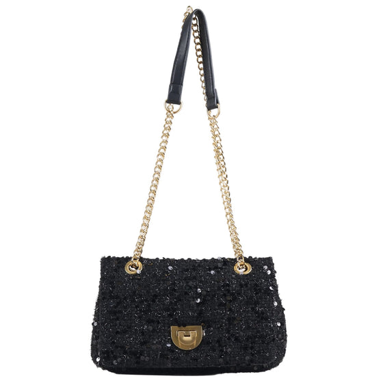 FLAP TWEED NEGRO