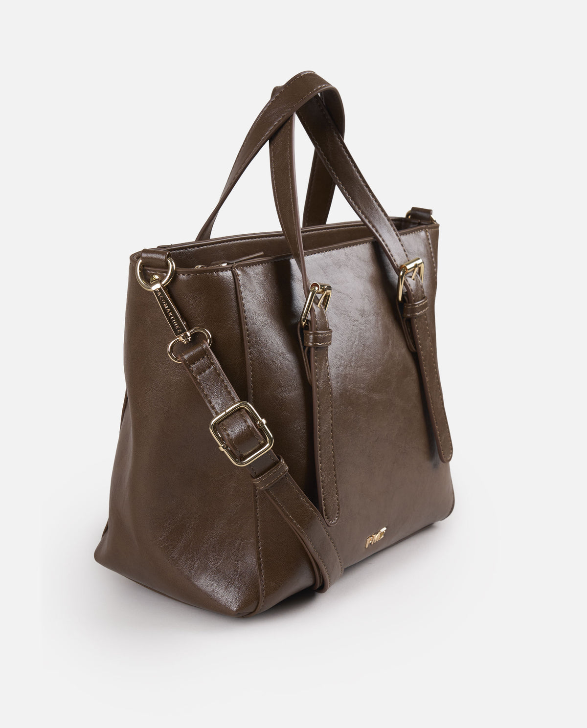TOTE BRILLO MARRÓN