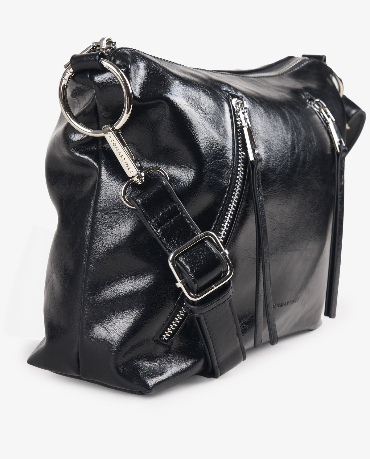 BANDOLERA CREMALLERAS NEGRO