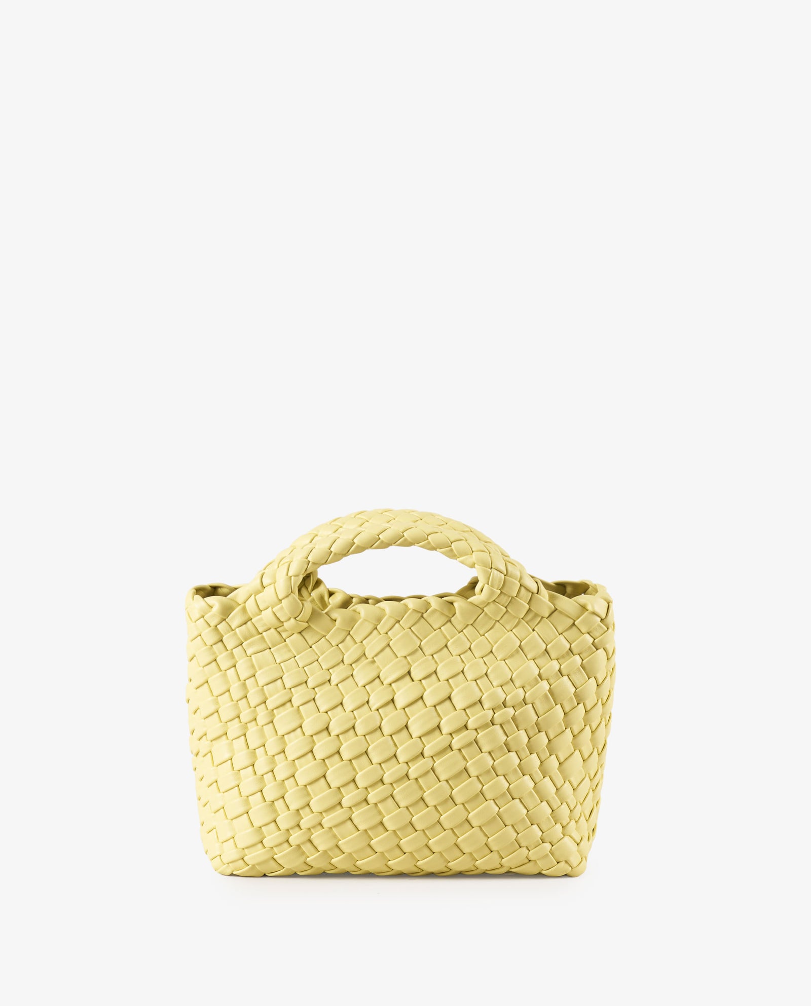 MINI TOTE TRENZADO AMARILLO