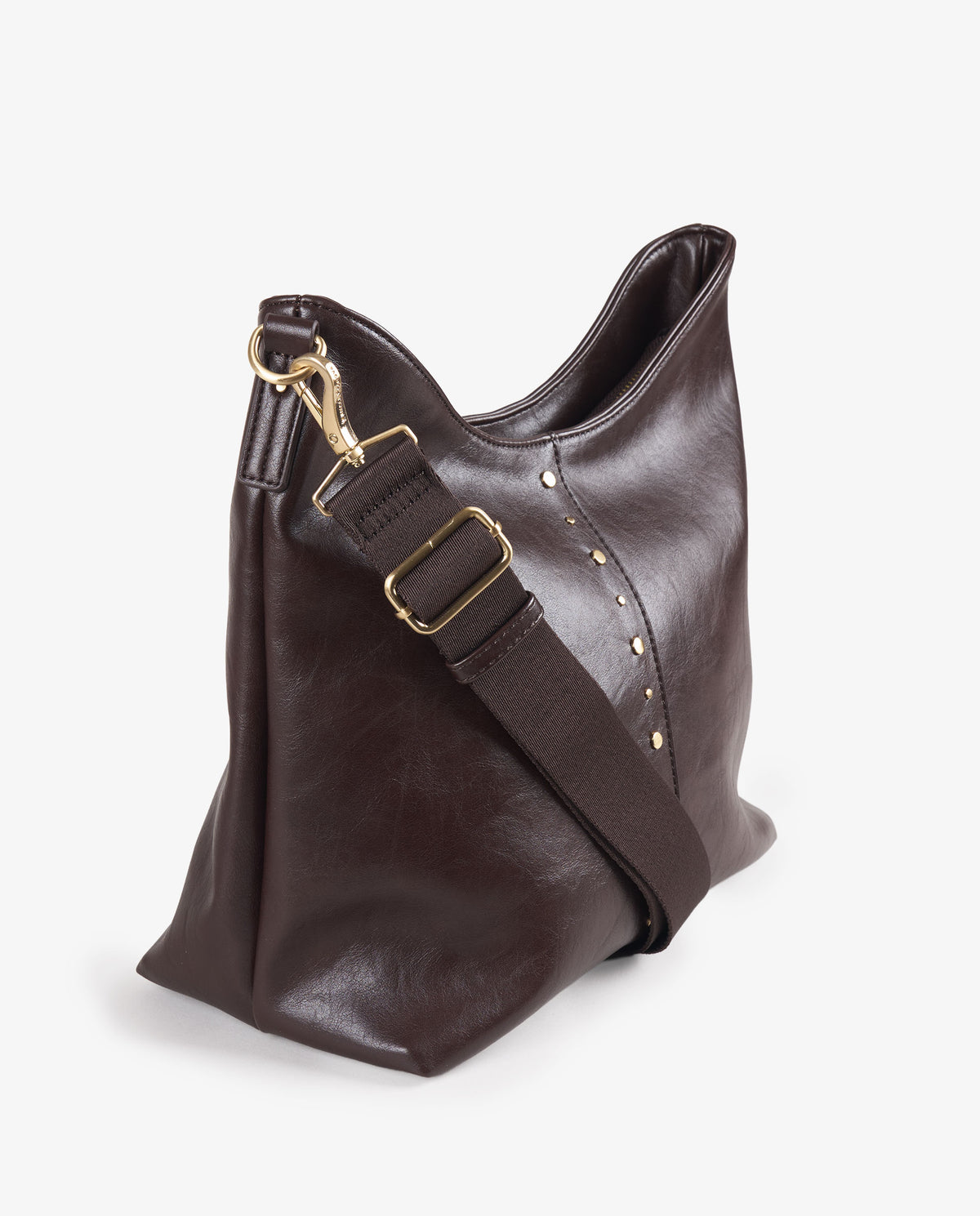 HOBO TACHUELAS MARRÓN