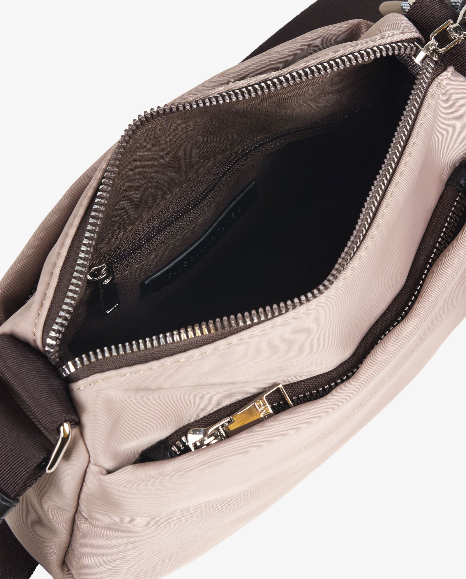 BANDOLERA NYLON BEIGE