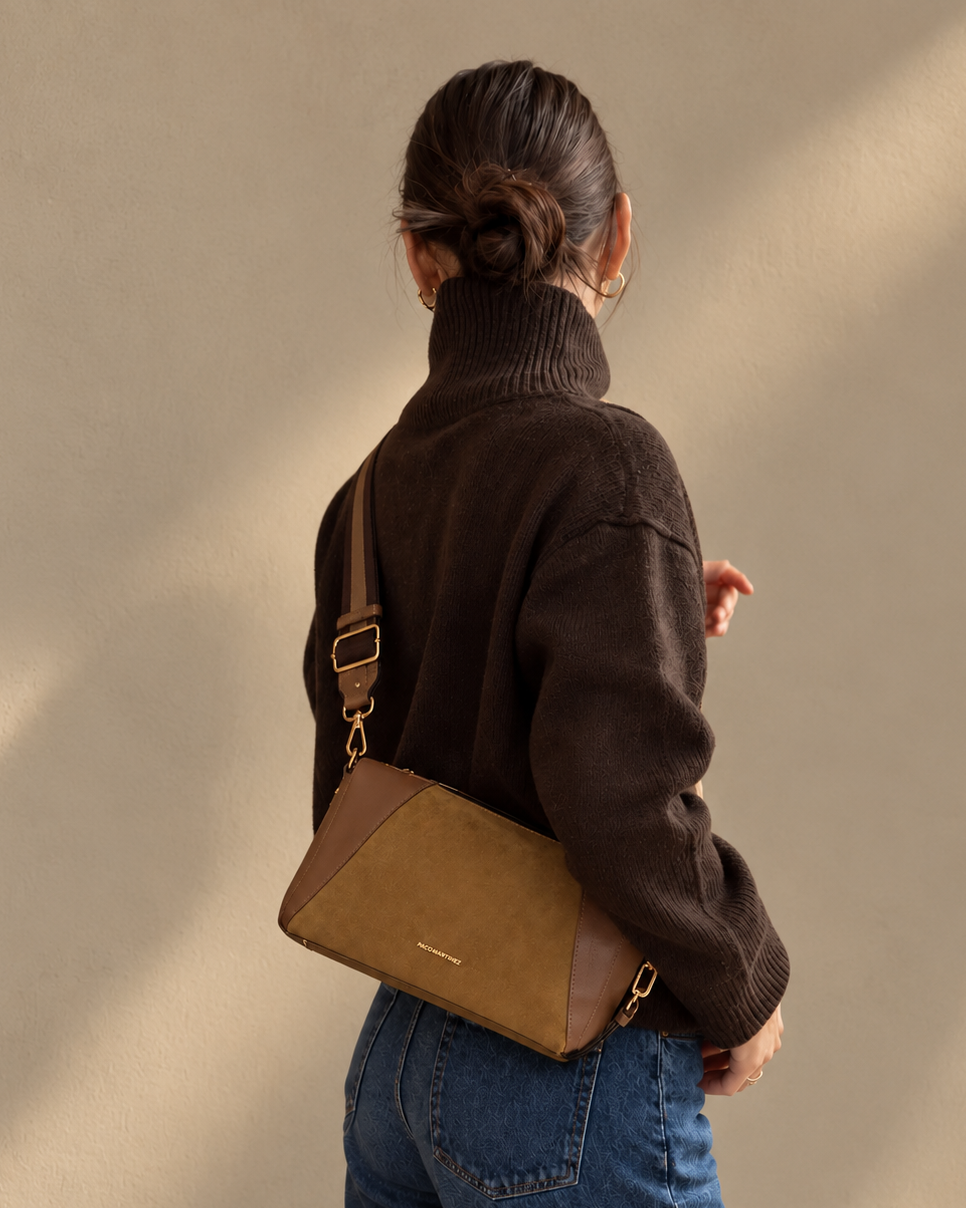 BANDOLERA COMBI NOBUCK CAMEL