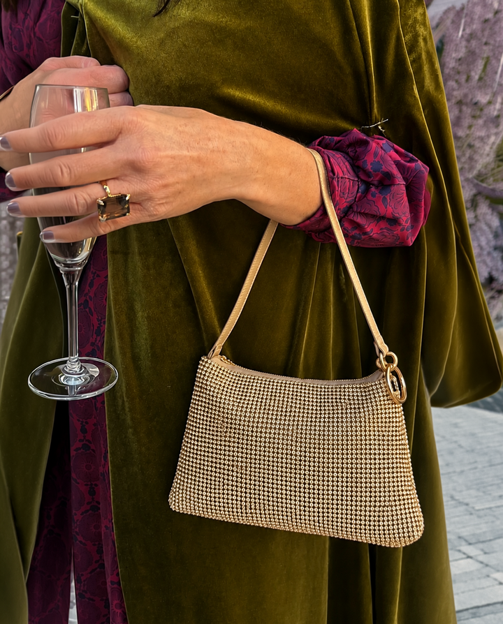 BAGUETTE STRASS ORO