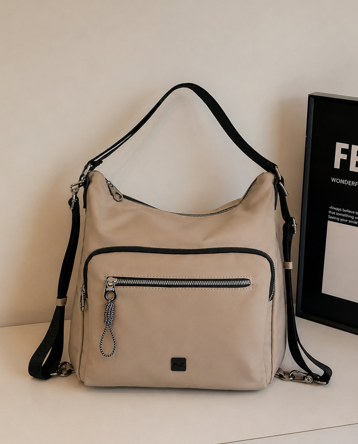 ZAINO SPALLA GOMMATO BEIGE